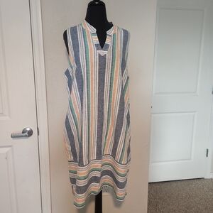 Hatley Multicolor Striped Midi Dress